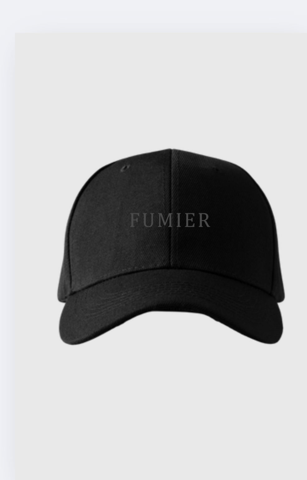 Casquette noir Fumier