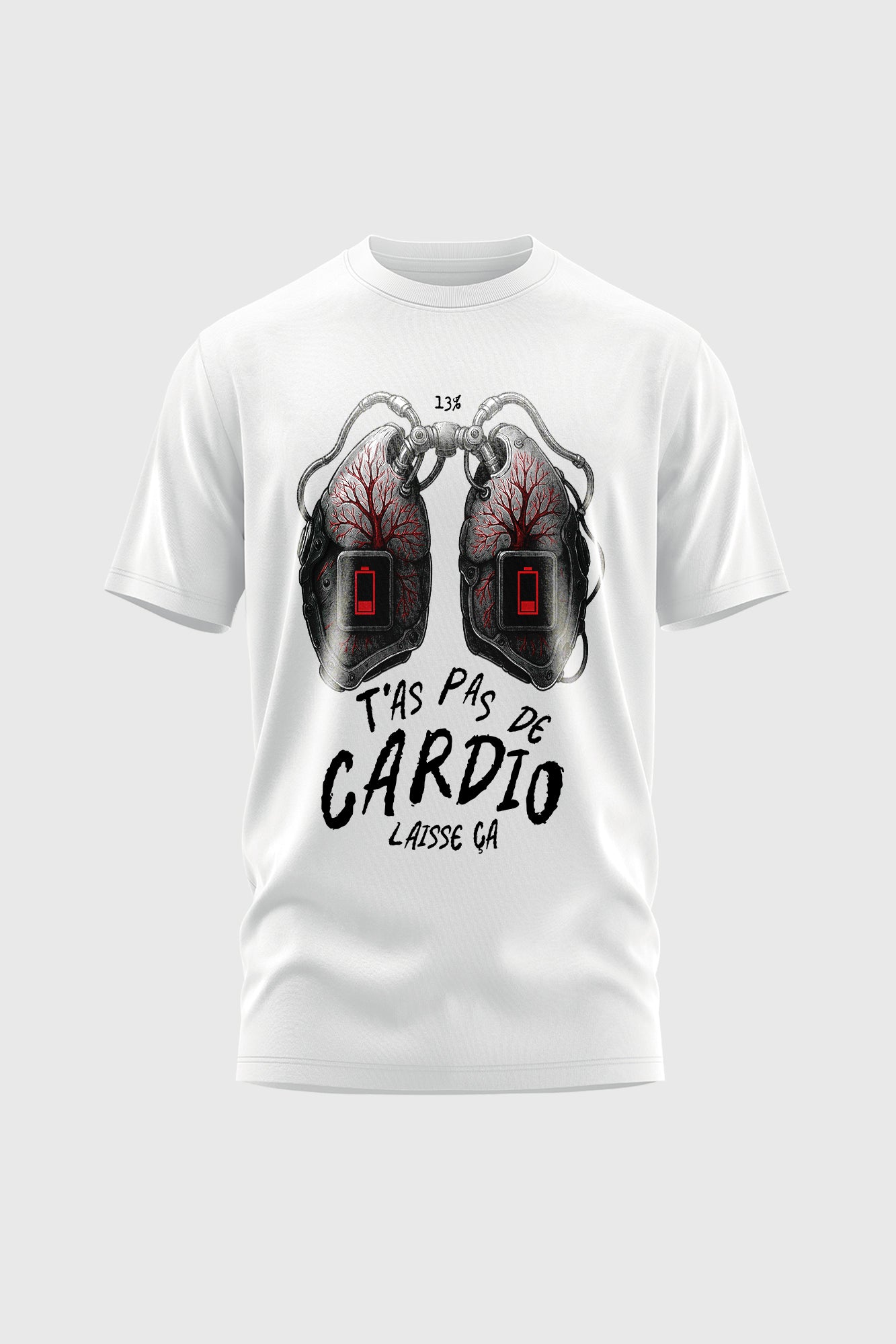 T-shirt Blanc 13 family CARDIO